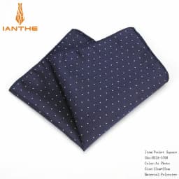 Luxury Men's Handkerchief Polka Dot Floral Wowen Jacquard Hankies Polyester Hanky Business Pocket Square Chest Towel 23*23CM