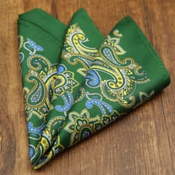 French New Oversized 27cm Mens Red Pocket Square Floral Paisley Print Handkerchief Wedding Party Tuxedo Accessories Groom Hanky