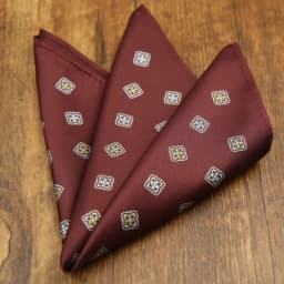 French New Oversized 27cm Mens Red Pocket Square Floral Paisley Print Handkerchief Wedding Party Tuxedo Accessories Groom Hanky