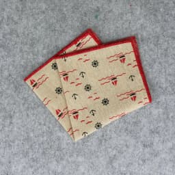 New Fruits Printed Pocket Square for Mens Fashion Linen Handkerchiefs Wedding Party Groom Suits Pocket Towel Beige Casual Hanky