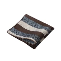 23cm Retro Luxury Men's Suit Pocket Square Digit Brown Flower Striped Handkerchief Silk Hanky Gentleman Towel Tuxedo Cravat Gift