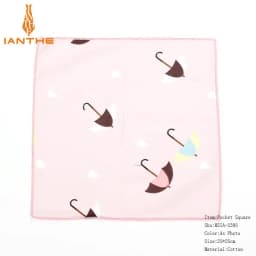 New High Quality Men's 100% Cotton Animals Handkerchief For Man Fish Bear Print Pocket Square Chest Towel SuitS Hankies 25*25cm