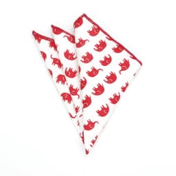 New High Quality Men's 100% Cotton Animals Handkerchief For Man Fish Bear Print Pocket Square Chest Towel SuitS Hankies 25*25cm