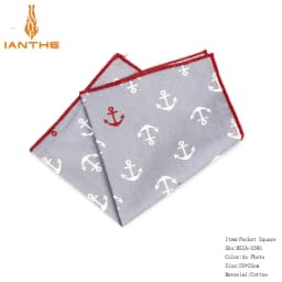 New High Quality Men's 100% Cotton Animals Handkerchief For Man Fish Bear Print Pocket Square Chest Towel SuitS Hankies 25*25cm