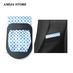 Fashion Pocket Square Holder Handkerchief Keeper Organizer Man Prefolded Handkerchiefs For Men Gentlemen Suit Wearing Accessory