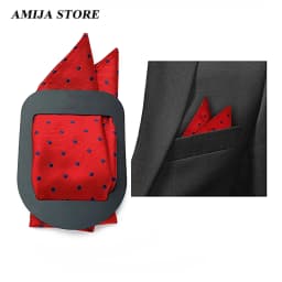 Fashion Pocket Square Holder Handkerchief Keeper Organizer Man Prefolded Handkerchiefs For Men Gentlemen Suit Wearing Accessory