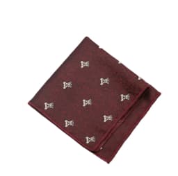 23*23CM Luxury Men's Handkerchief Flower Striped Floral Hankies Polyester Hanky Business red Pocket Square Chest Towel Wedding