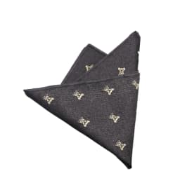 23*23CM Luxury Men's Handkerchief Flower Striped Floral Hankies Polyester Hanky Business red Pocket Square Chest Towel Wedding