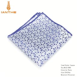 Polyester Hanky Paisley Men Fashion Dot Pocket Square Handkerchiefs for Men Suit Tie Dress Shirts Flower Jacquard Handkerchief