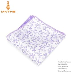 Polyester Hanky Paisley Men Fashion Dot Pocket Square Handkerchiefs for Men Suit Tie Dress Shirts Flower Jacquard Handkerchief