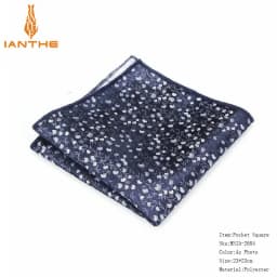 Polyester Hanky Paisley Men Fashion Dot Pocket Square Handkerchiefs for Men Suit Tie Dress Shirts Flower Jacquard Handkerchief