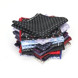 Polyester Hanky Paisley Men Fashion Dot Pocket Square Handkerchiefs for Men Suit Tie Dress Shirts Flower Jacquard Handkerchief