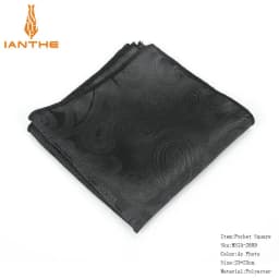 Polyester Hanky Paisley Men Fashion Dot Pocket Square Handkerchiefs for Men Suit Tie Dress Shirts Flower Jacquard Handkerchief