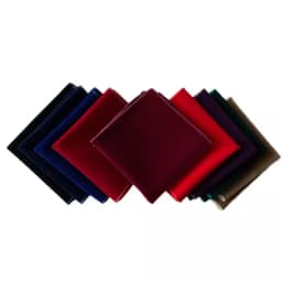 24cm New Fashion Velvet Solid Color Pocket Square For Men Elegant Black Red Brown Handkerchief Wedding Tuxedo Suit Accessories