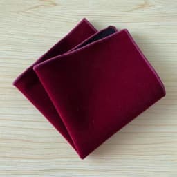 24cm New Fashion Velvet Solid Color Pocket Square For Men Elegant Black Red Brown Handkerchief Wedding Tuxedo Suit Accessories