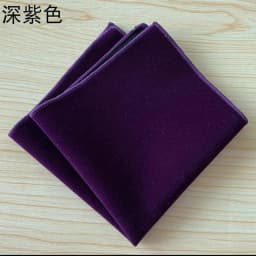 24cm New Fashion Velvet Solid Color Pocket Square For Men Elegant Black Red Brown Handkerchief Wedding Tuxedo Suit Accessories