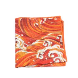 High Quality Cute Linen Cartoon Handkerchief For Men Cat Polar Bear Watermelon Wave Printed Pocket Square Funny Hanky Accessorie