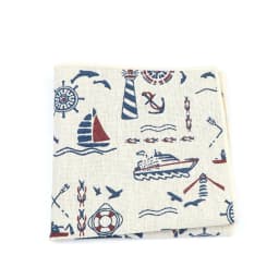 High Quality Cute Linen Cartoon Handkerchief For Men Cat Polar Bear Watermelon Wave Printed Pocket Square Funny Hanky Accessorie