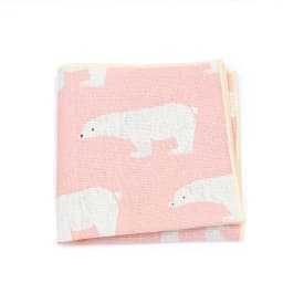 High Quality Cute Linen Cartoon Handkerchief For Men Cat Polar Bear Watermelon Wave Printed Pocket Square Funny Hanky Accessorie