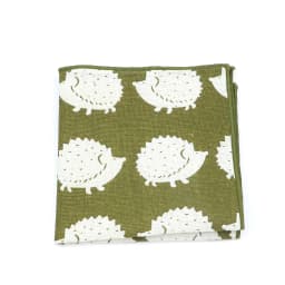 High Quality Cute Linen Cartoon Handkerchief For Men Cat Polar Bear Watermelon Wave Printed Pocket Square Funny Hanky Accessorie