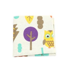 High Quality Cute Linen Cartoon Handkerchief For Men Cat Polar Bear Watermelon Wave Printed Pocket Square Funny Hanky Accessorie