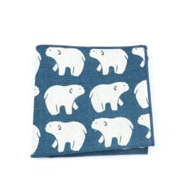 High Quality Cute Linen Cartoon Handkerchief For Men Cat Polar Bear Watermelon Wave Printed Pocket Square Funny Hanky Accessorie