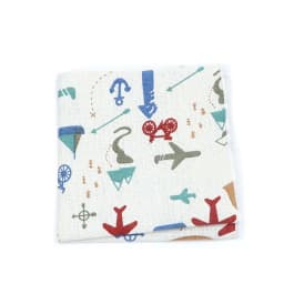 High Quality Cute Linen Cartoon Handkerchief For Men Cat Polar Bear Watermelon Wave Printed Pocket Square Funny Hanky Accessorie