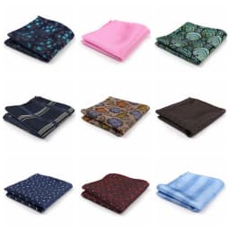 High Grade Pocket Square Brand Kerchief Men Dark Blue Striped Fit Formal Party Wedding Man Handkerchiefs Pocket Suit Hanky Gifts