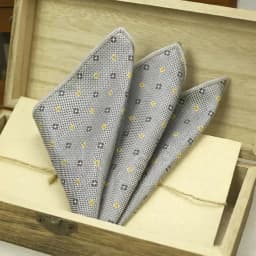 2026 New Colorful Men's Pocket Square Soft Green White Paisley Handkerchief Polyester Woven Plaid Hanky Wedding Shirt Accessory