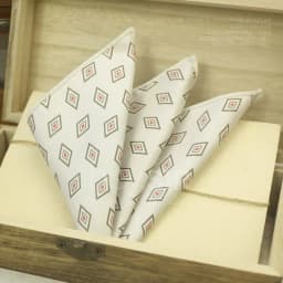 23CM New Trendy Striped Pocket Square Luxury Mens White Dots Polyester Woven Handkerchief Wedding Groom Tuxedo Accessories Hanky