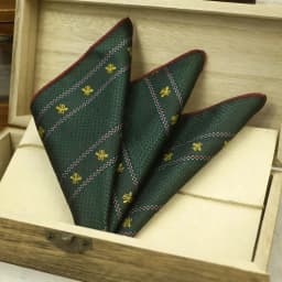 23CM New Trendy Striped Pocket Square Luxury Mens White Dots Polyester Woven Handkerchief Wedding Groom Tuxedo Accessories Hanky