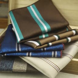 23CM New Trendy Striped Pocket Square Luxury Mens White Dots Polyester Woven Handkerchief Wedding Groom Tuxedo Accessories Hanky