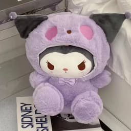 =2026 New Kawaii 25cm Sanrio Plush Toy Jade Dog Kuromi Dressing Doll Doll Plush Toy Stuffed Animal Patung Dolls Birthday Gift