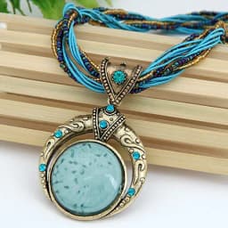 Collier Femme Women Pendant Accessories Vintage Statement Necklaces & Pendants Collar Mujer Boho Bohemian Colar Jewelry Bijoux