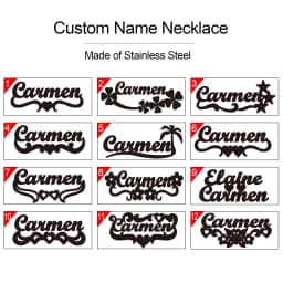 Sipuris Custom Name Necklace Women Jewelry Stainless Steel Golden Choker Cuban Chain Heart Ribbon Nameplate Pendant Necklace