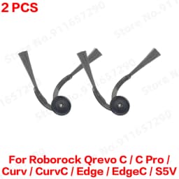 Roborock Qrevo C/C Pro/Curv/CurvC/Edge/EdgeC/S5V Compatible Main Side Brush, Mop Cloth, Dust Bag & Filter Set