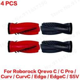 Roborock Qrevo C/C Pro/Curv/CurvC/Edge/EdgeC/S5V Compatible Main Side Brush, Mop Cloth, Dust Bag & Filter Set