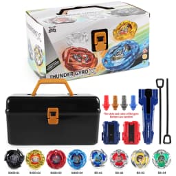 Takara Tomy Bey X Spinning Toy Kit Gyro Metal Battle Tops with Launchers Organize Box Set Gift