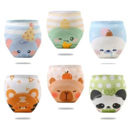 4PCS Baby Waterproof Diapers Pee Shorts Underwears Reusable Soft Ecological Cotton Toddler Potty Training Pants For Boys Girls