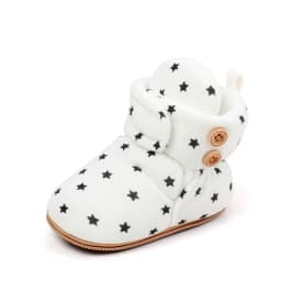 2024 Winter Baby Boots, Infant Girls Boys Warm Fashion Solid Shoes with Fuzzy Balls First Walkers Kid Shoes 0-18M High Quality