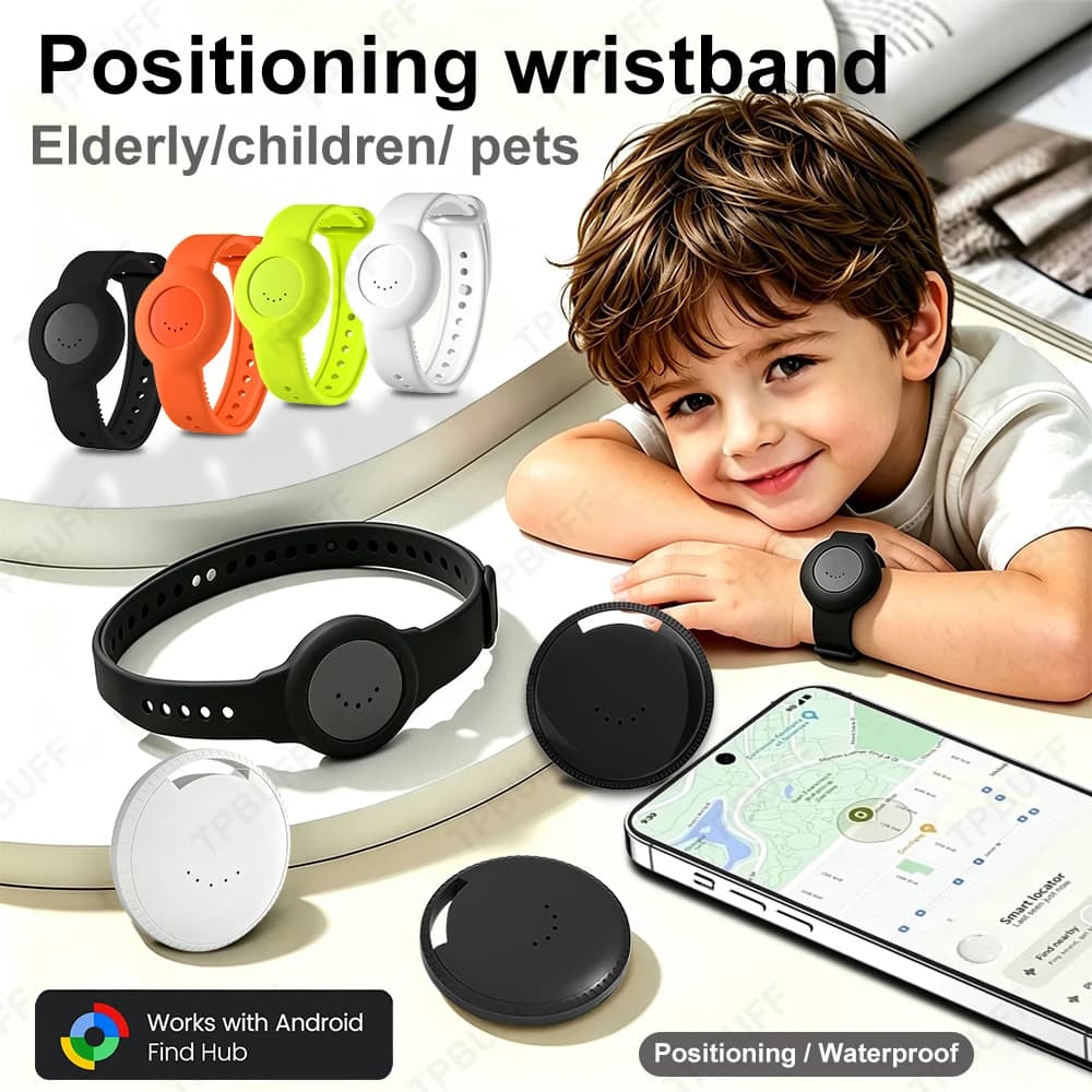Android Smart Location Tracker Bracelet for Iphone Google Find My App Waterproof GPS Kid Elderly Finder Precise Positioning Tag