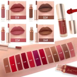 12 Colors Matte Lipstick Red Waterproof Sexy Makeup Lip Tint Smooth Nude Brown Pink Long Lasting Non-stick Lip Cosmetic Make Up