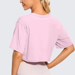 Harajuku Shirt Funny Y2K Women's Crop Tops Casual Female White Crop Tops T-shirt Round Neck Short Loose Tees Summer Streetwear