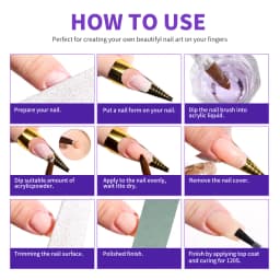 Limegirl Large Capacity Nail Acrylic Liquid Monomer Crystal 40/70/120/240ml for Nails Art DIY Acrylic Powder Liquid Manicure