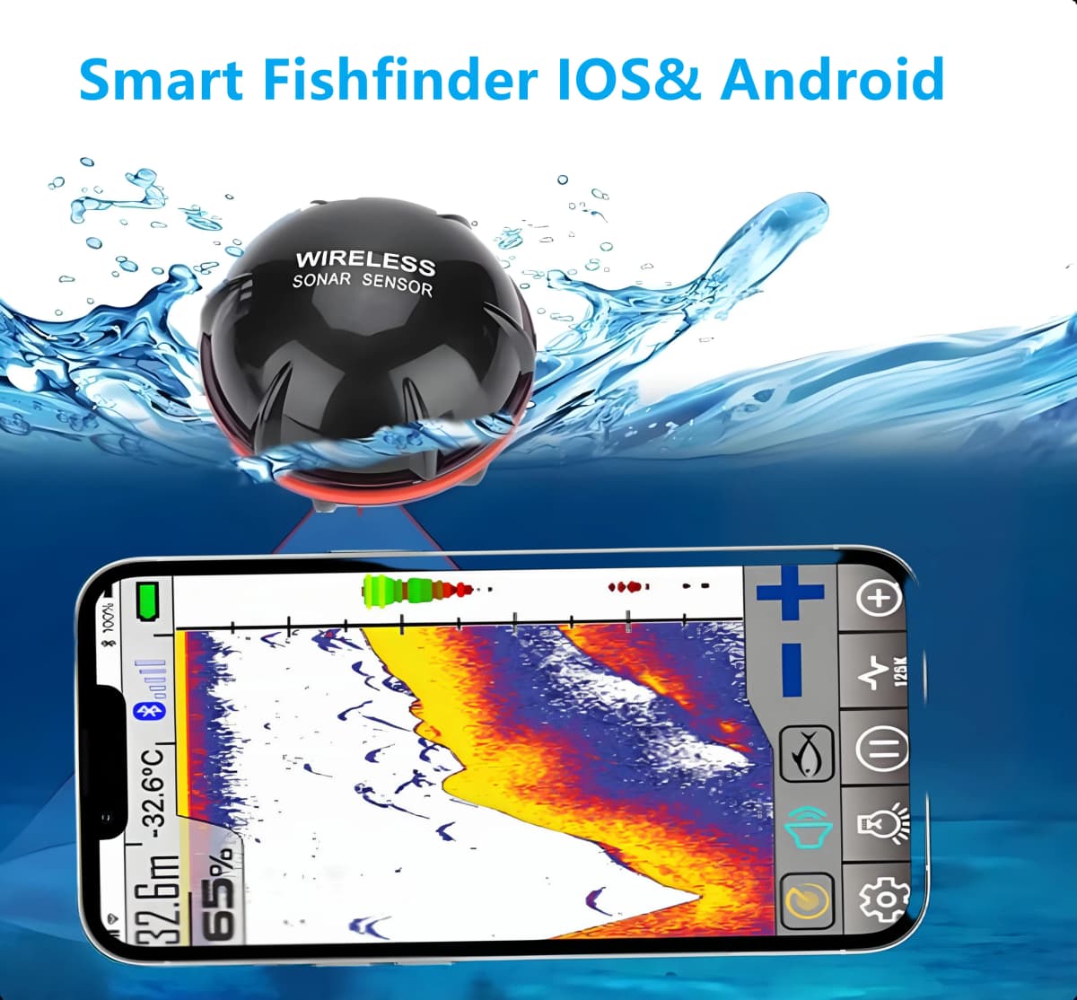 FindFish Wireless Fish Finder Sonar Sensor Echo Sounder for Fishing - New Technology in Portable Aquatic Exploration Devices