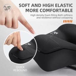 WEST BIKING Bicycle Saddle MTB Road Bike Hollow Breathable Seat Cushion Waterproof Soft Shock Absorption Cycling Saddle Parts