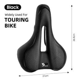 WEST BIKING Bicycle Saddle MTB Road Bike Hollow Breathable Seat Cushion Waterproof Soft Shock Absorption Cycling Saddle Parts
