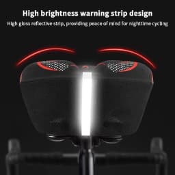 Bike Seat Cushion, Silicone Gel Padded Saddle Cover Bike Seat Cover For Men Women, Adjustable Soft Padding Bicycle Seat Cushion