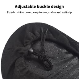 Bike Seat Cushion, Silicone Gel Padded Saddle Cover Bike Seat Cover For Men Women, Adjustable Soft Padding Bicycle Seat Cushion