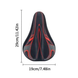 Bike Seat Cushion, Silicone Gel Padded Saddle Cover Bike Seat Cover For Men Women, Adjustable Soft Padding Bicycle Seat Cushion